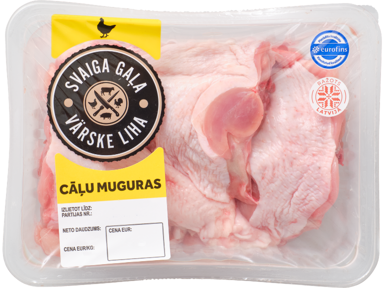 Svaigas cāļu muguras iepakojumā