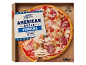 Amerikāņu stila supreme pica ar mocarellu, sēnēm, salami un šķiņķi, 440g.