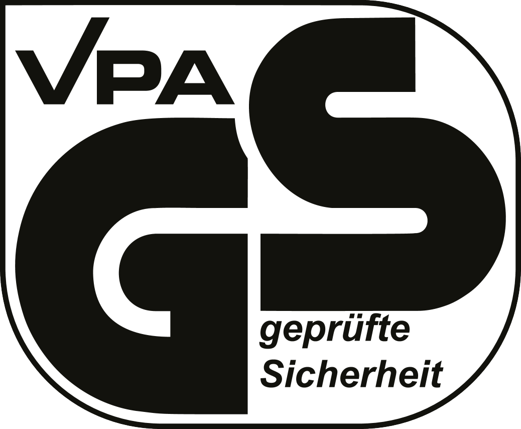 VPA GS sertificētas drošības zīmogs