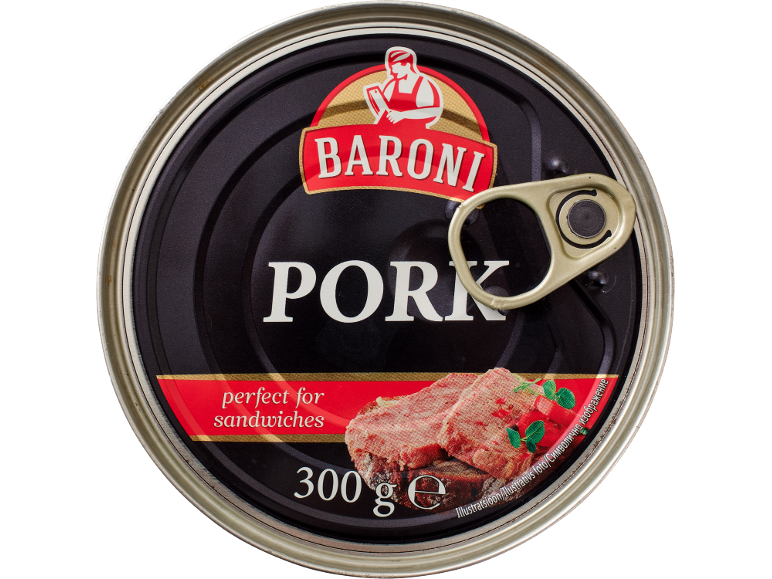 Baroni cūkgaļas konservi, 300g