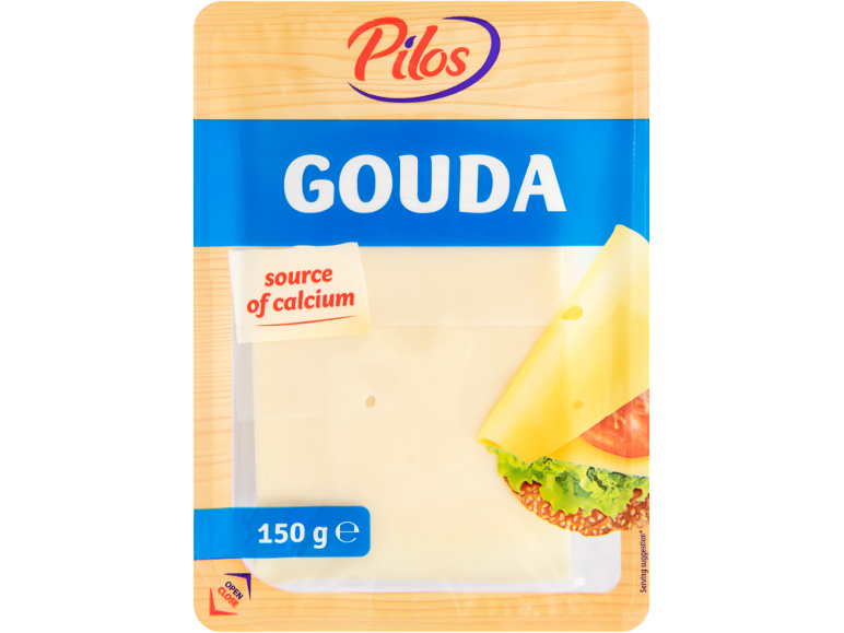 Pilos Gouda siers šķēlēs, 150g