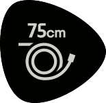 75 cm garš šļūtene.