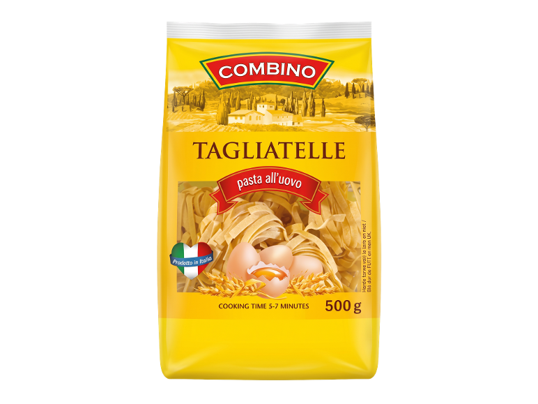 500 g iepakojums olu pastas tagliatelle.