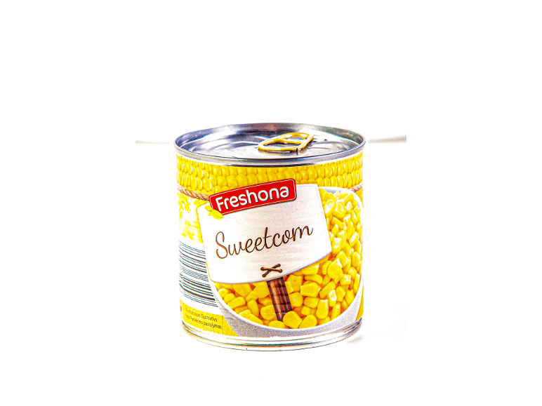 Saldā kukurūza Freshona bundžā