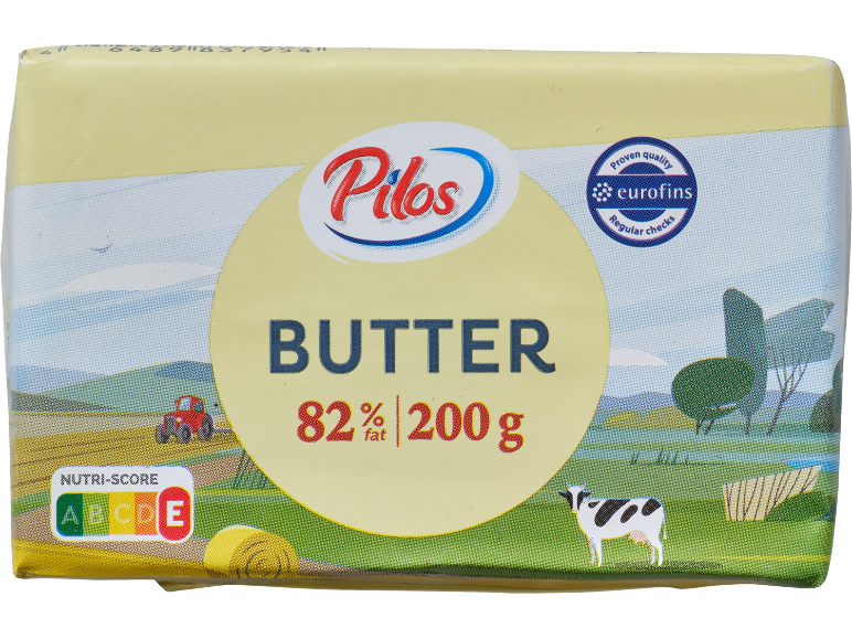 Pilos sviests ar 82% tauku saturu 200 g iepakojumā