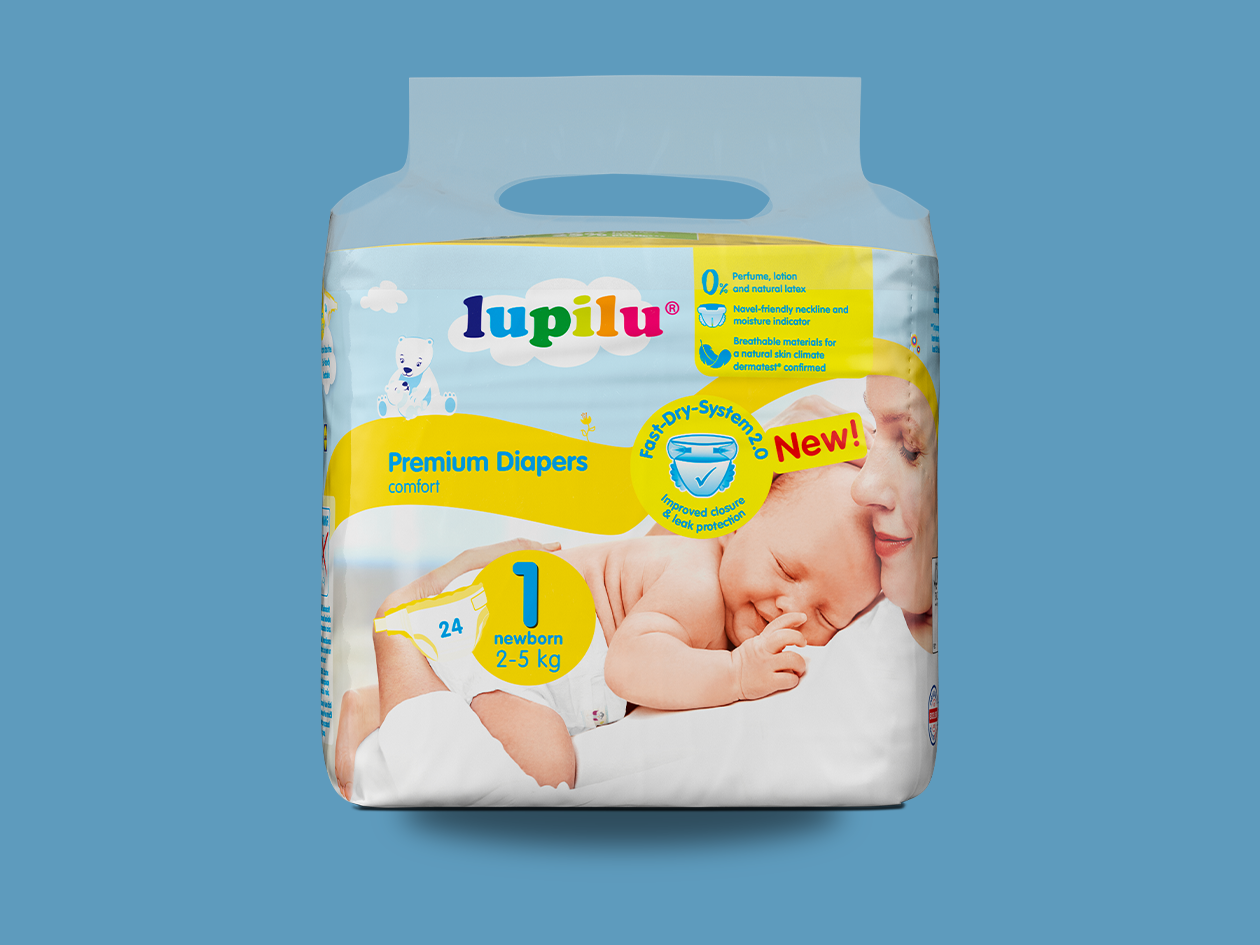 Autiņbiksītes Newborn - 1. izm. (2-5 kg)