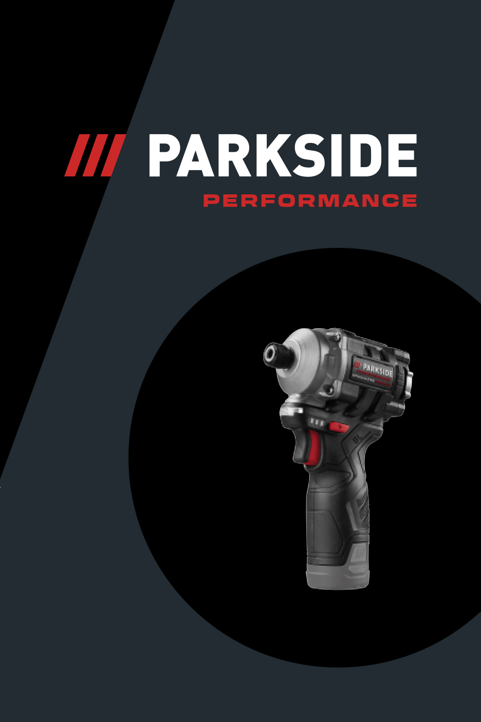 Parkside Performance akumulatora triecienskrūvgriezis.