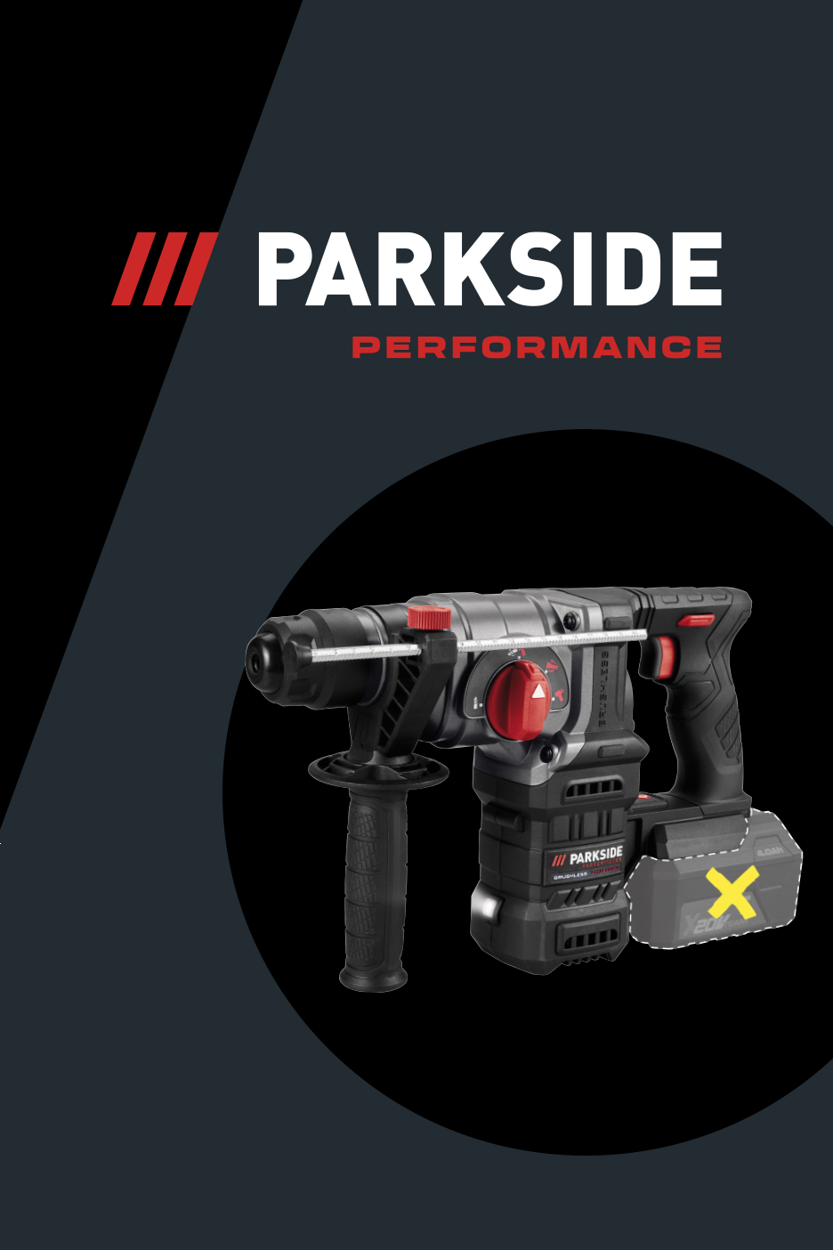 Parkside Performance akumulatora triecienurbjmašīna.