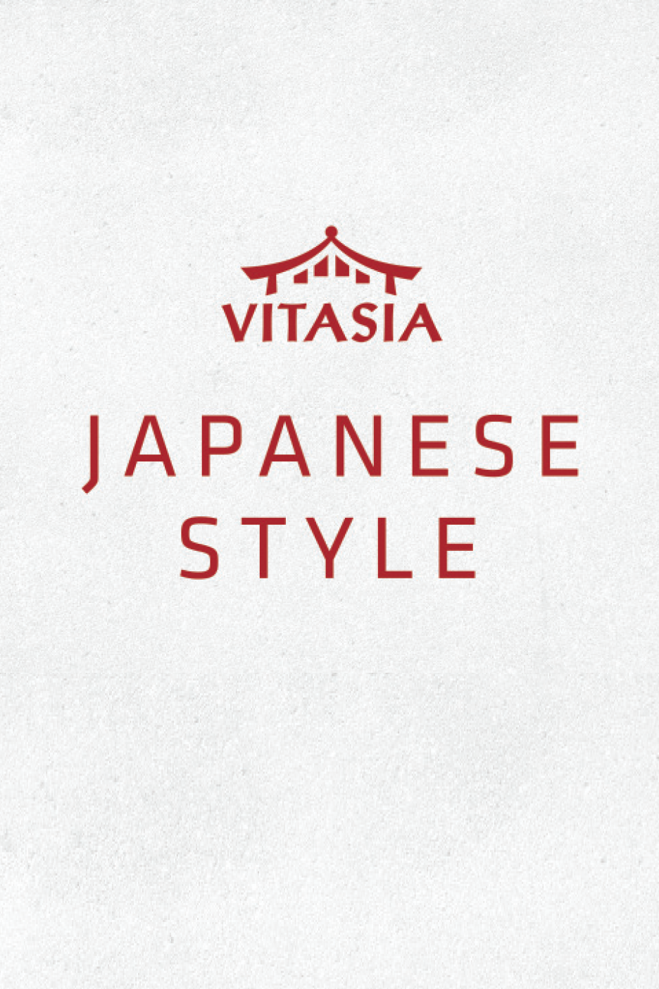 Japāņu stila ēdieni ar Vitasia logotipu.