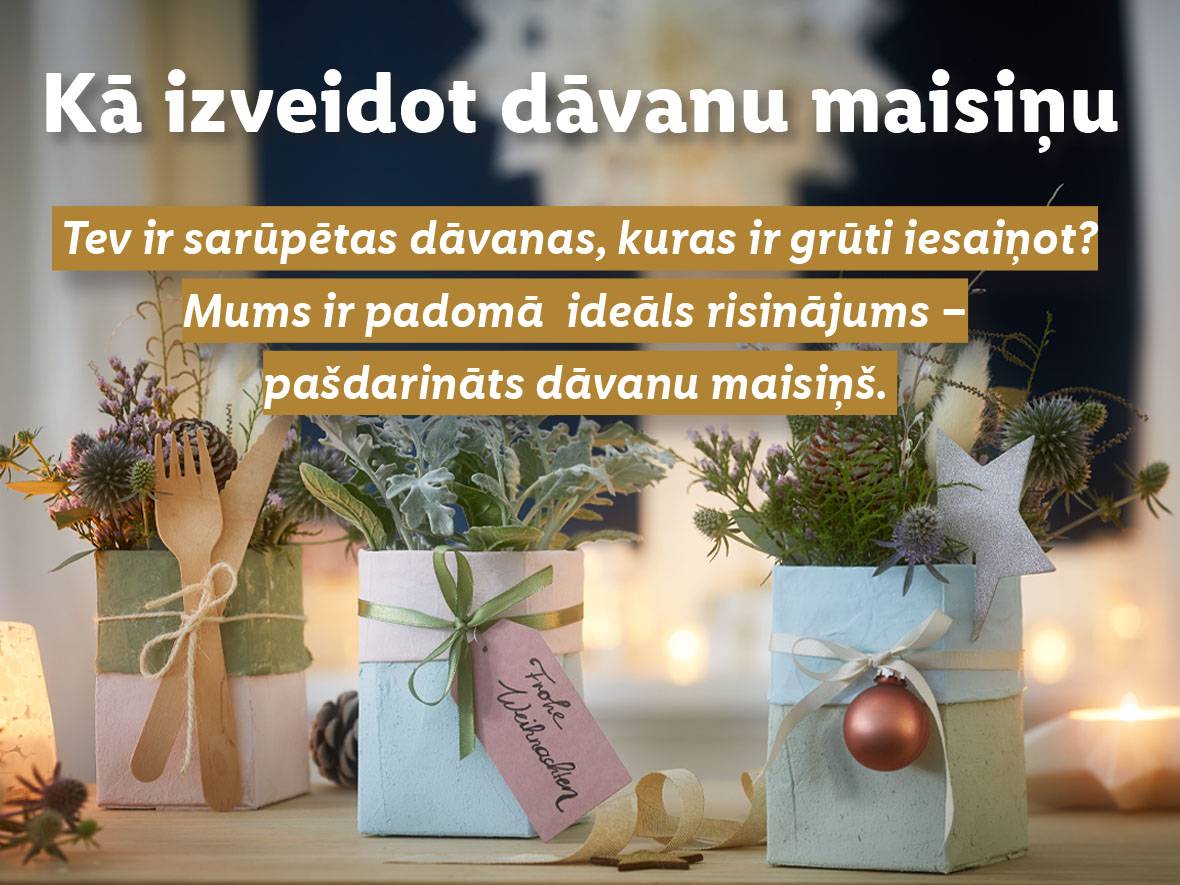 Kā izveidot dāvanu maisiņu?