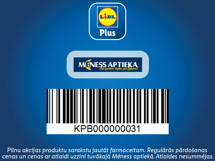 Карта лояльности с логотипом аптеки, штрих-кодом и информацией об акциях.