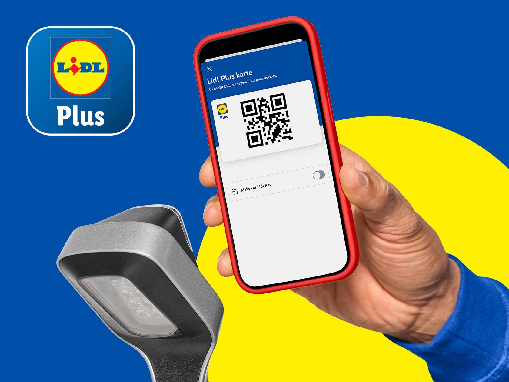 Мобильное приложение лояльности с QR-кодом на экране смартфона, сканируемое на кассе.