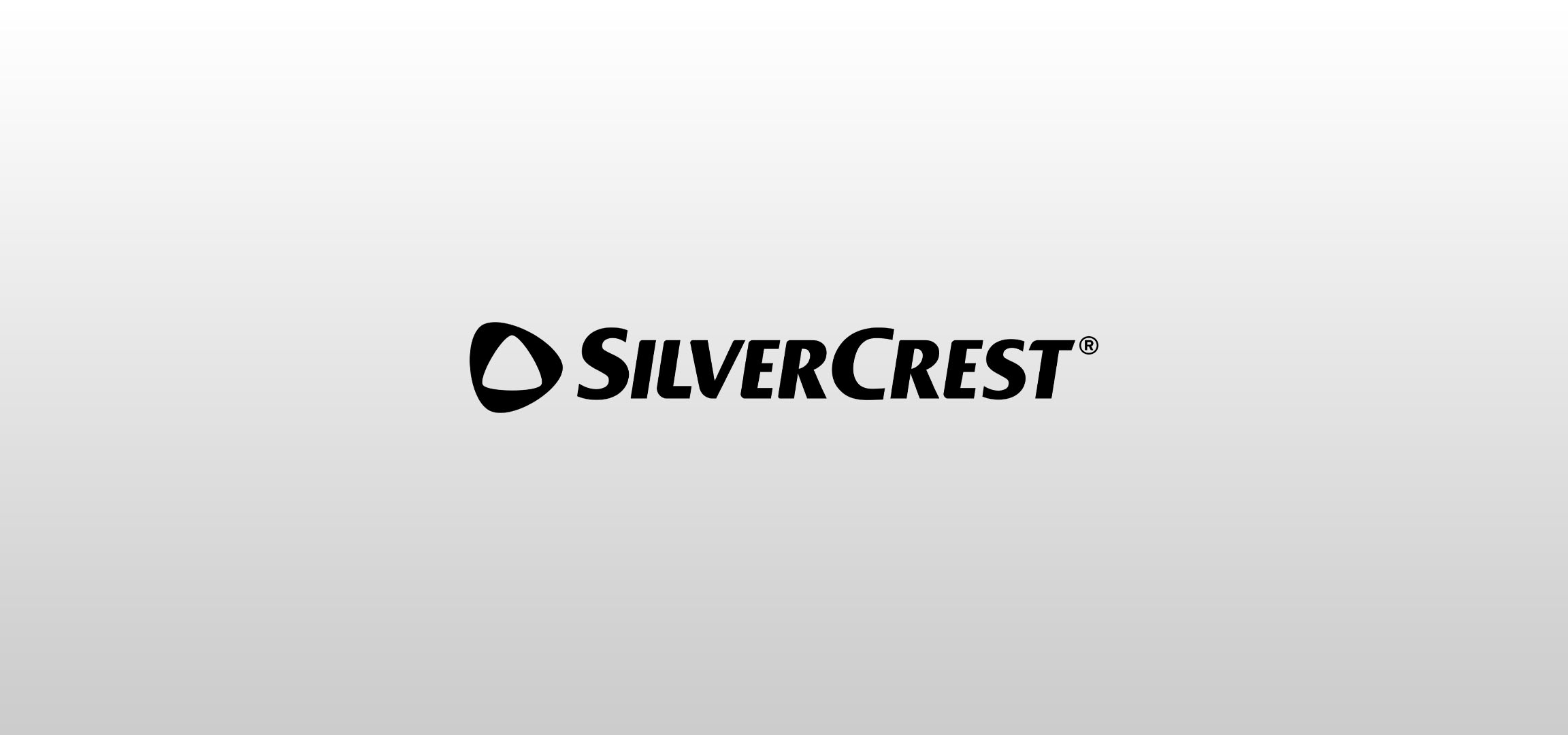 SilverCrest logotips uz gaiši pelēka fona.