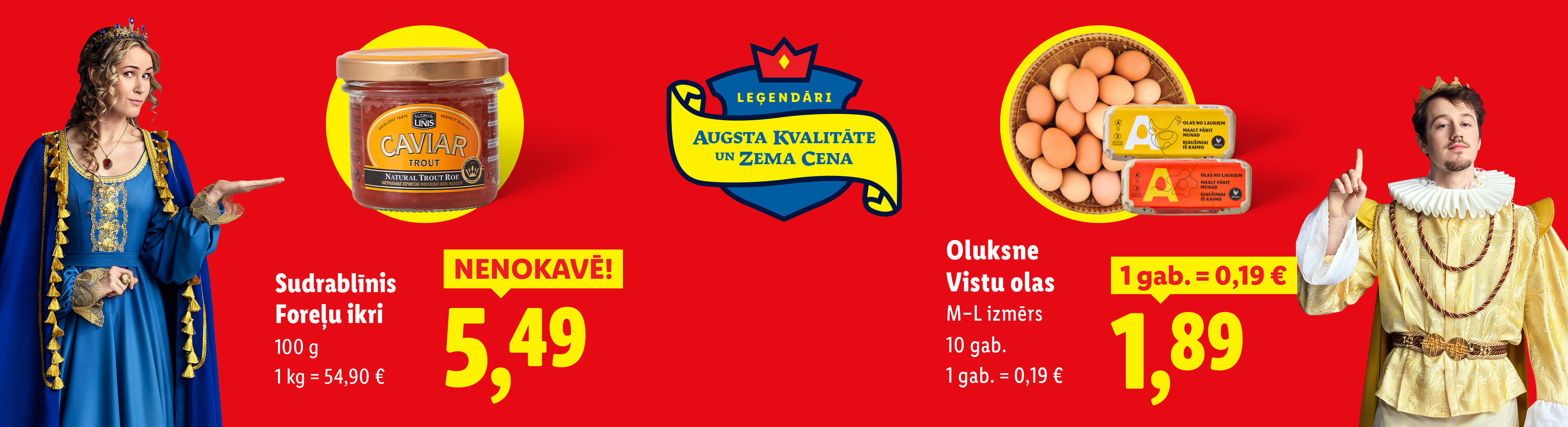 Linis foreļu ikri par 5,49€.