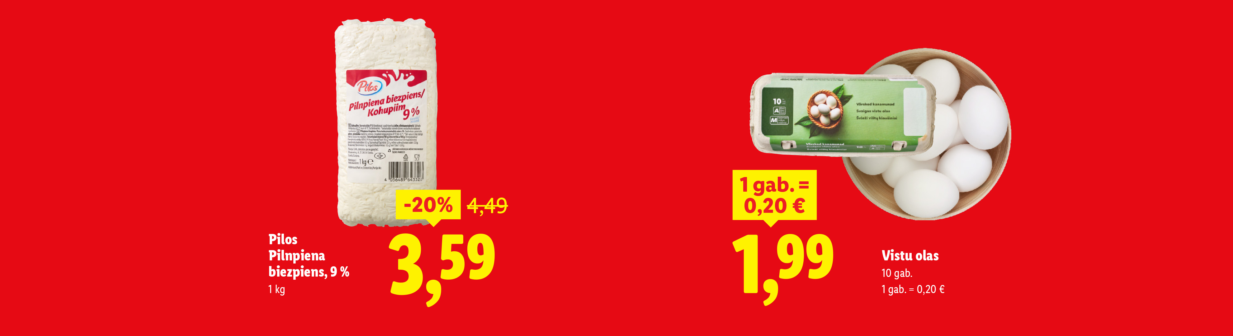 Biezpiens un olas uz sarkana fona ar cenām un atlaidēm.