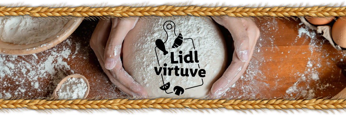 Lidl maiznīca: maize mīkla un sastāvdaļas.