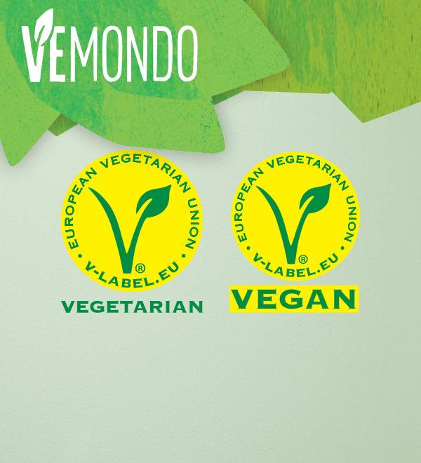 Продукты Vēmondo: вегетарианские и веганские, сертифицированные Европейским союзом.